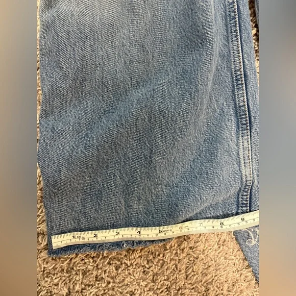 Reformation Pleated Reworked High Rise Wide Leg Jeans -27 - Picture 11 of 13